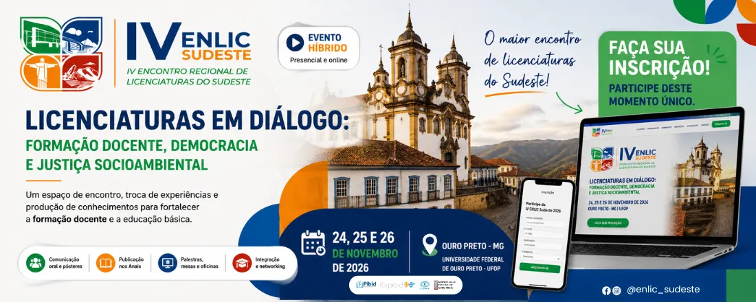 IV Encontro Regional de Licenciaturas do Sudeste