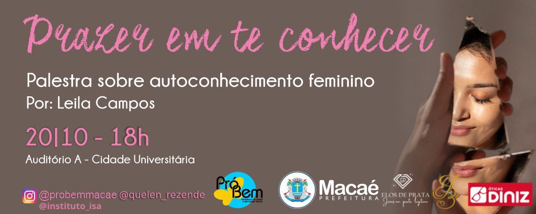 Palestra sobre autoconhecimento feminino