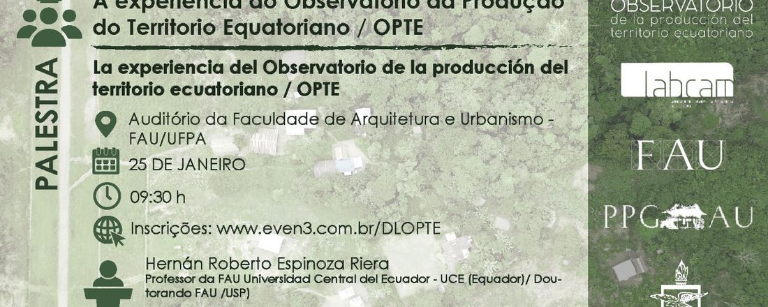 Diálogos Latinoamericanos: A experiência do Observatório da Produção do Território Equatoriano / OPTE