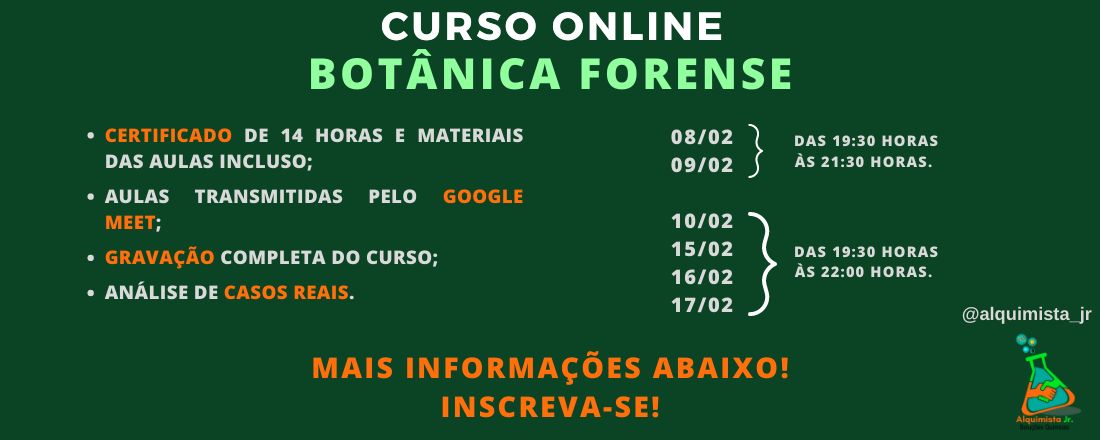 Curso Online de Botânica Forense