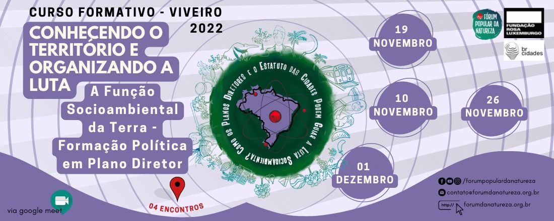 Conhecendo o território e organizando a luta: a função socioambiental da terra -  Formação Política em Plano Diretor