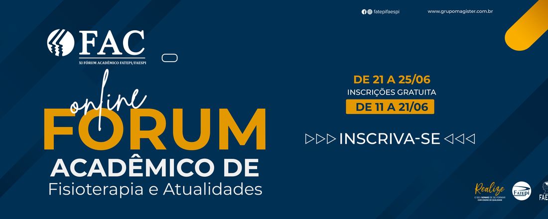 FÓRUM ACADÊMICO CURSO DE FISIOTERAPIA