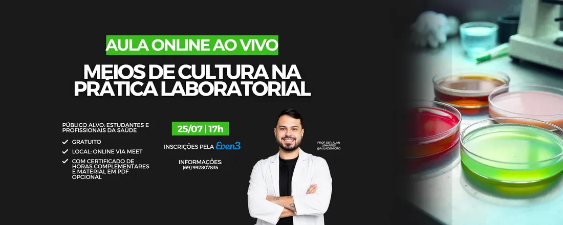 Aula Online - Meios de Cultura na Prática Laboratorial