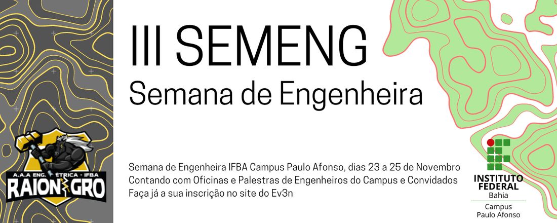 Semana de engenharia Raio Negro IFBA - Paulo Afonso