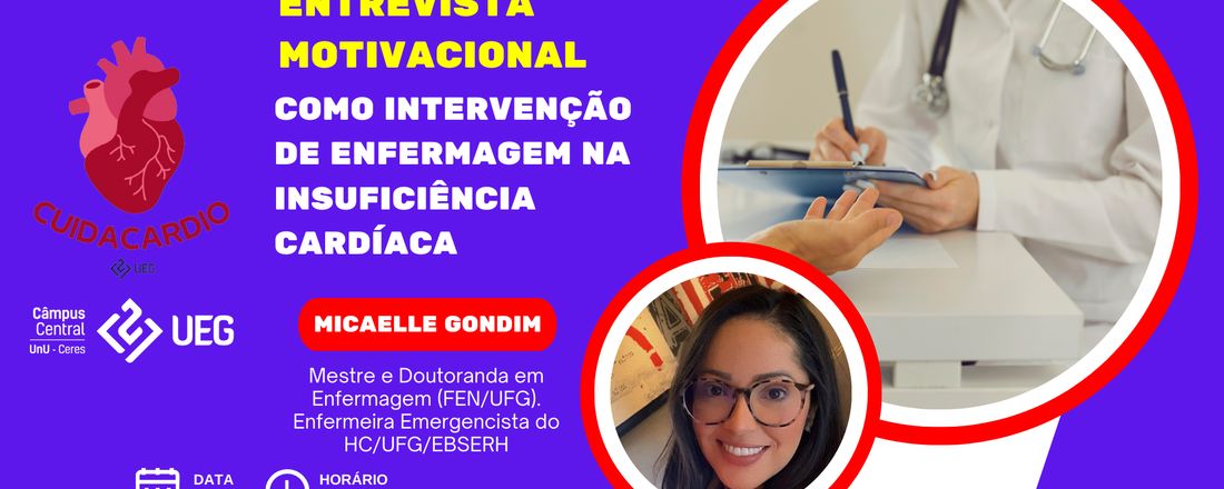 Aula Aberta CuidaCARDIO - Entrevista Motivacional como Intervenção de Enfermagem na Insuficiência Cardíaca