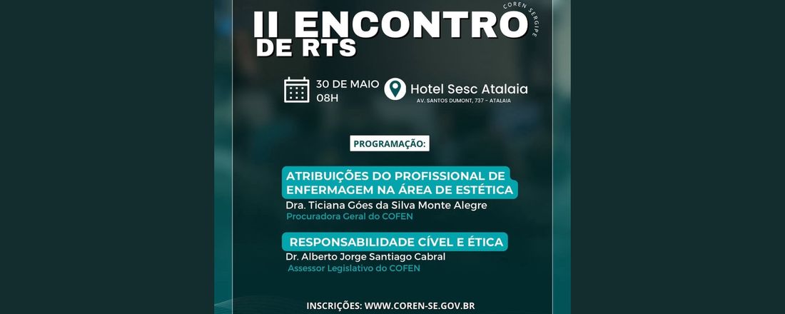 II Encontro de Responsáveis Técnicos do estado de Sergipe – 2025