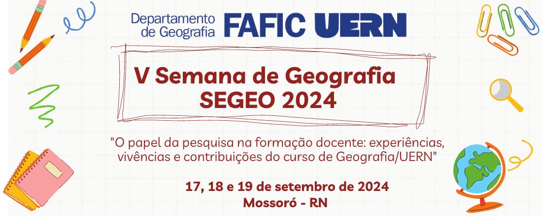 V Semana de Geografia – SEGEO 2024