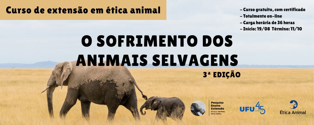 Curso "O sofrimento dos animais selvagens" [3° edição]