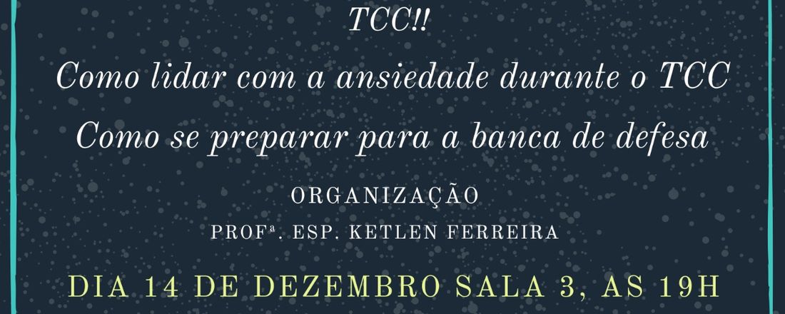 Como lidar com a ansiedade durante o TCC