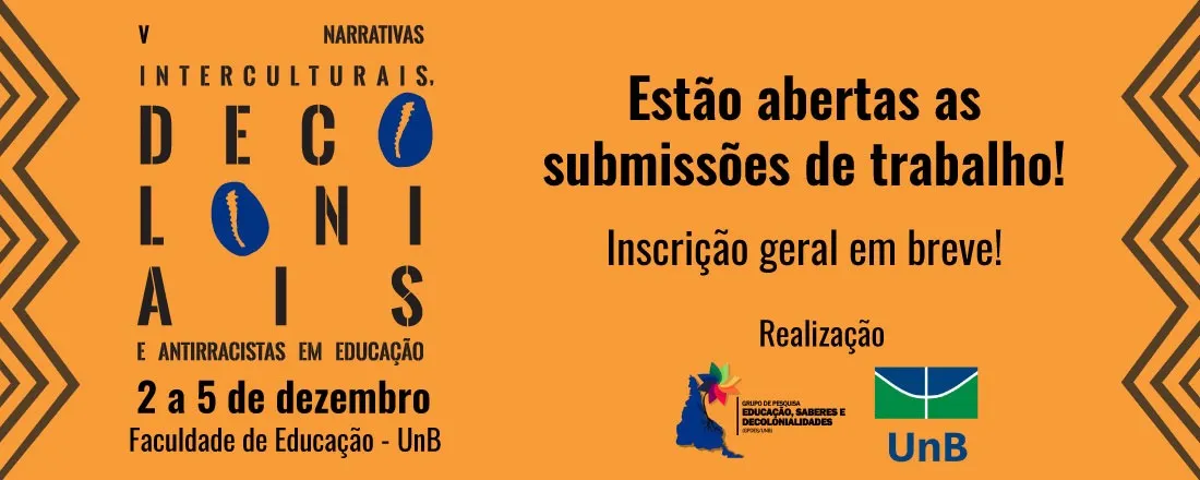 V Narrativas interculturais, decoloniais e antirracistas em educação: por equidade, justiça e bem-viver