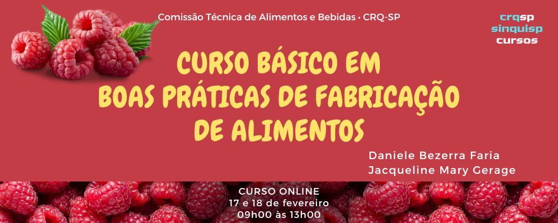 Curso Básico em Boas Práticas de Fabricação de Alimentos