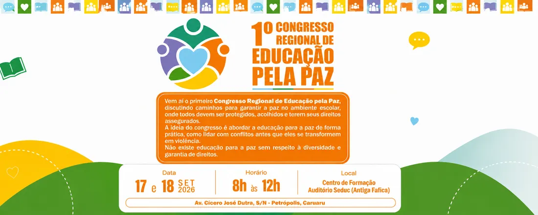 I CONGRESSO REGIONAL DE EDUCAÇÃO PELA PAZ