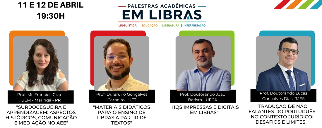 PALESTRAS ACADÊMICAS EM LIBRAS - MAIO26