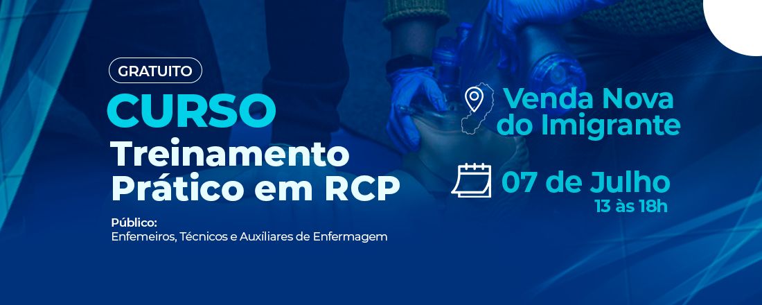 Treinamento prático em RCP - Venda Nova do Imigrante | 07/07/2023