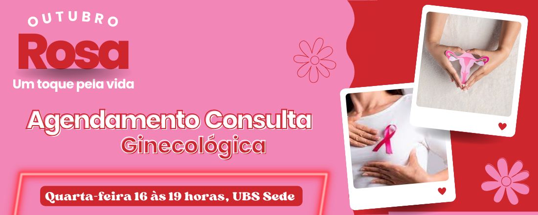 Agendamento Consulta ginecologia outubro