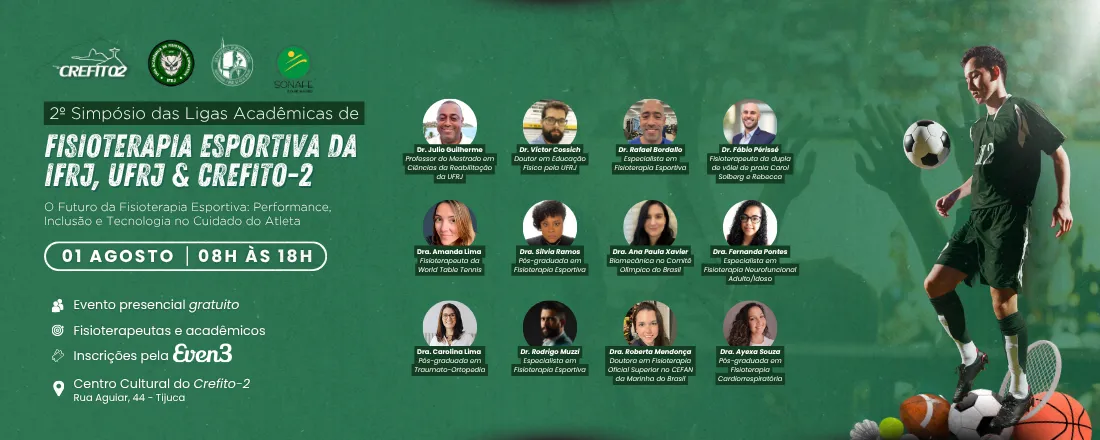 II Simpósio das Ligas Acadêmicas de Fisioterapia Esportiva - IFRJ e UFRJ & CREFITO-2