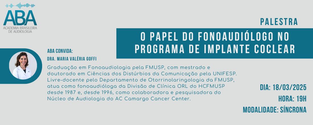 O papel do fonoaudiólogo no programa de implante coclear