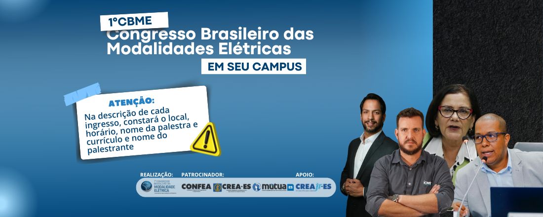 I Congresso Brasileiro da Modalidade Elétrica em seu Campus