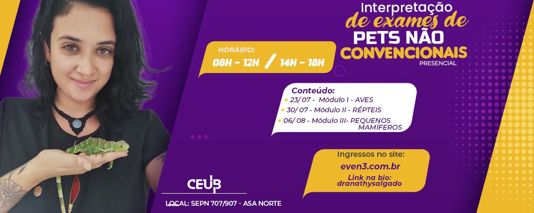 Curso Presencial de Interpretação de Exames de Pets não Convencionais