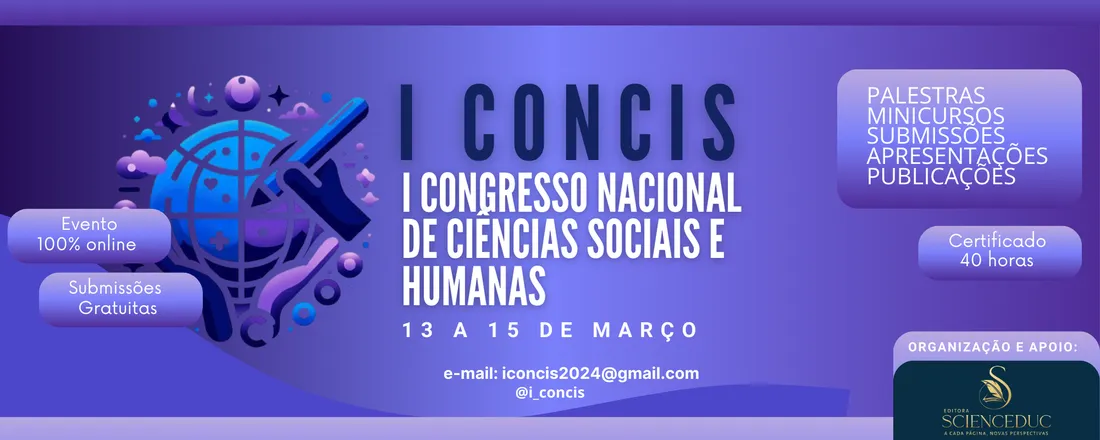 I Congresso Nacional de Ciências Sociais e Humanas (I CONCIS)