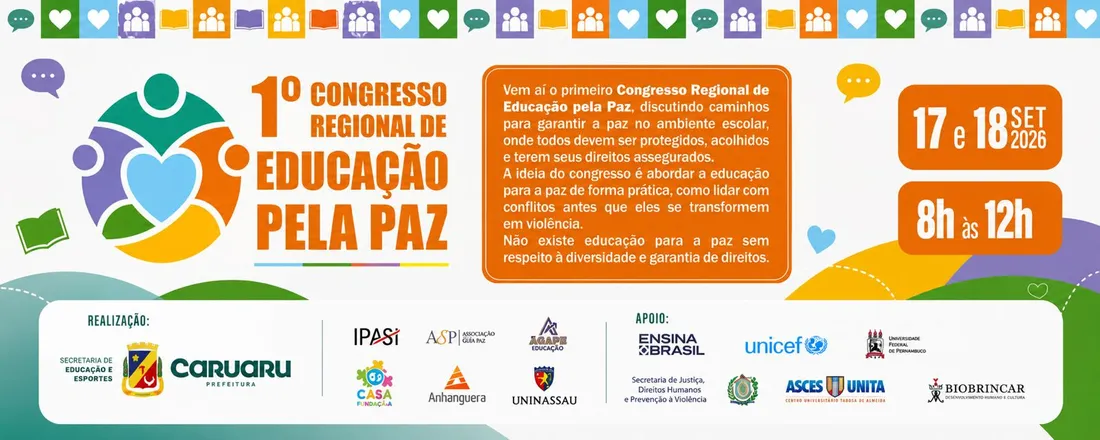 I CONGRESSO REGIONAL DE EDUCAÇÃO PELA PAZ
