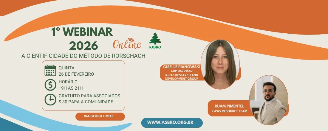 1º Webinar ASBRo 2026 - A cientificidade do método de Rorschach