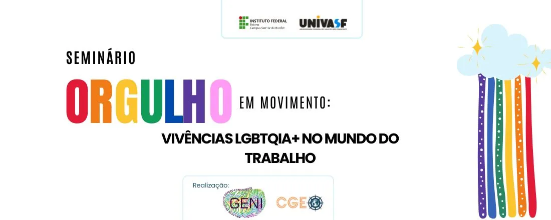 "Seminário "Orgulho em Movimento: Vivências LGBTQIA+ no Mundo do Trabalho"