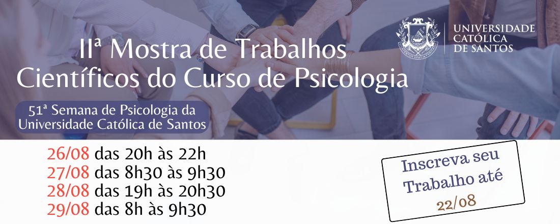 IIª Mostra de Trabalhos Científicos do Curso de Psicologia