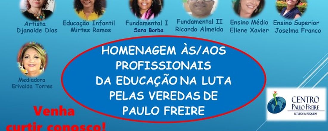 Profissionais da Educação pelas veredas de Paulo Freire