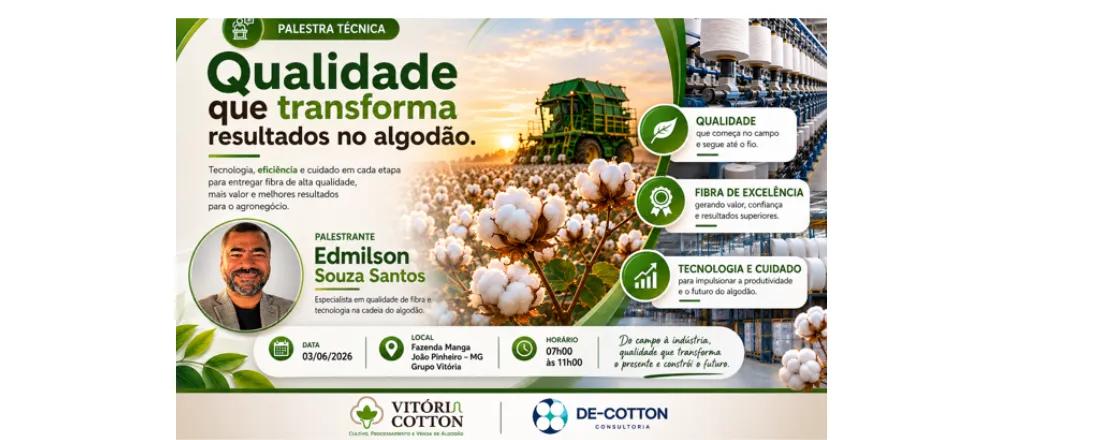 Qualidade Colheita e Beneficiamento do Algodão