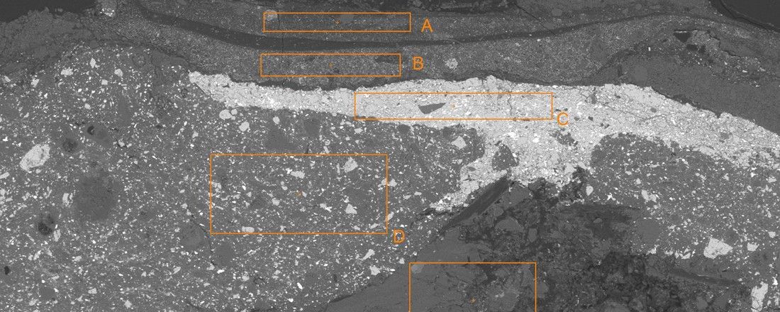 Observação e análise de pinturas através de cortes estratigráficos