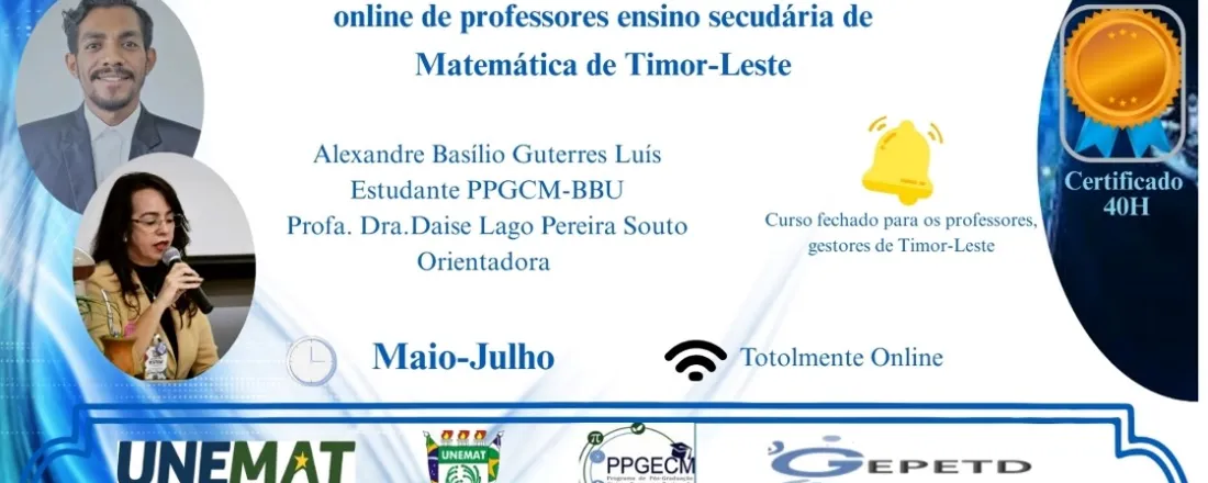 Inteligência Artificial da formação continuada online de professores ensino secundária de Matemática de Timor-Leste