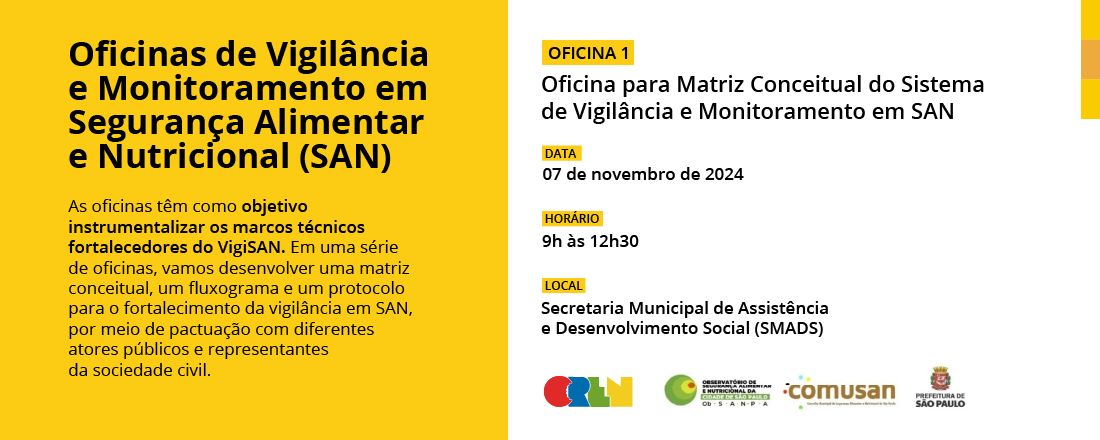 Oficina para Matriz Conceitual do Sistema de Vigilância e Monitoramento em SAN