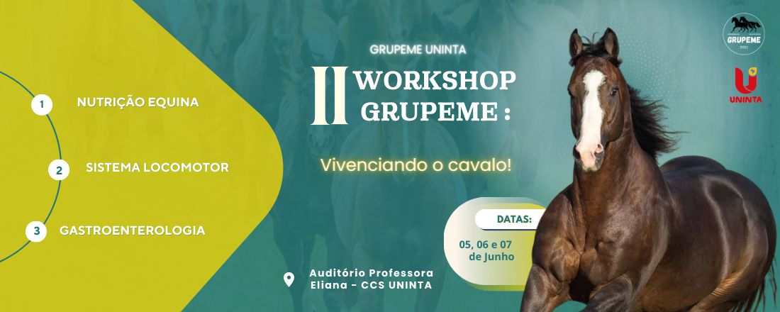 II WORKSHOP GRUPEME: Vivenciando o cavalo