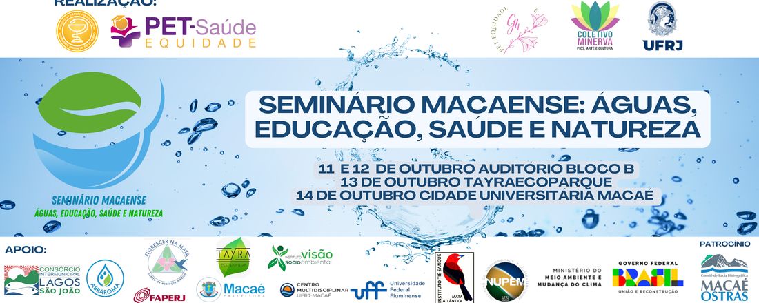 Seminário Macaense Águas, Educação, Saúde e Natureza: EVENTO GRATUITO