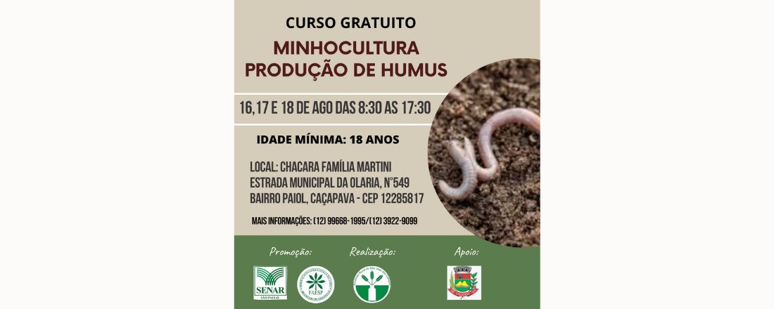 MINHOCULTURA – PRODUÇÃO DE HUMUS