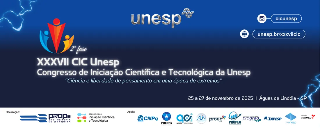 2ª Fase do XXXVII Congresso de Iniciação Científica e Tecnológica Unesp