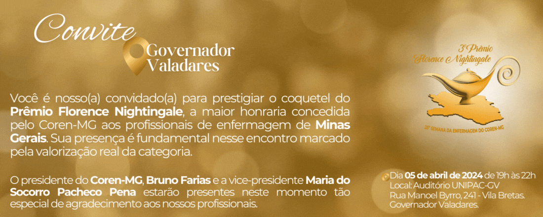 25ª Semana da Enfermagem do Coren-MG em Governador Valadares