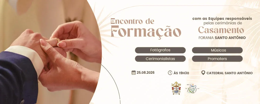 Encontro de Formação - Equipes de Cerimônias de Casamento