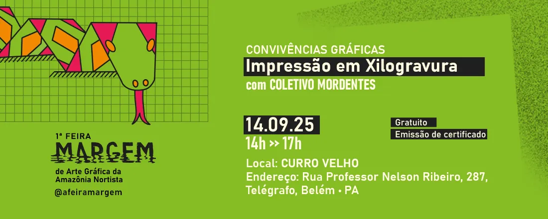 Feira Margem - 4. Convivências Gráficas: Xilogravura com Coletivo Mordentes