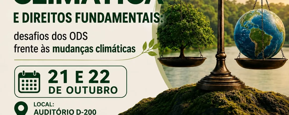 I Seminário de Justiça Climática e Direitos Fundamentais: desafios dos ODS frente às mudanças climaticas