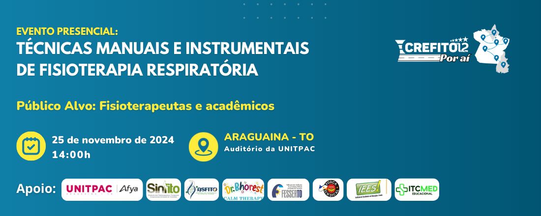 TÉCNICAS MANUAIS E INSTRUMENTAIS DE FISIOTERAPIA RESPIRATÓRIA