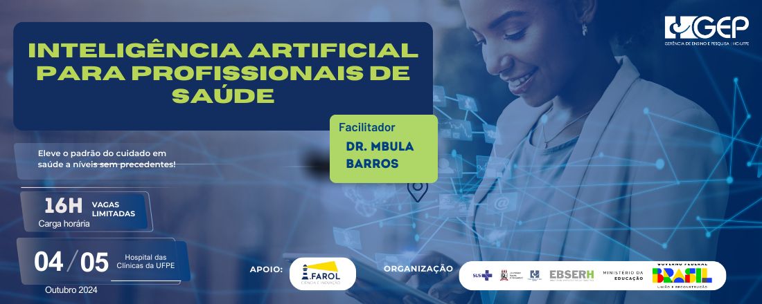 I Curso de Inteligência Artificial para profissionais de Saúde - HC-UFPE