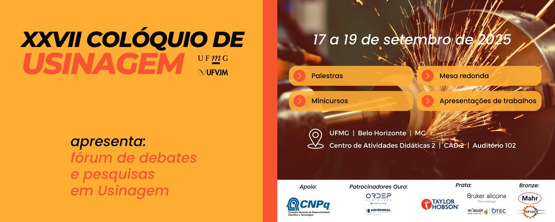 XXVII Colóquio de Usinagem