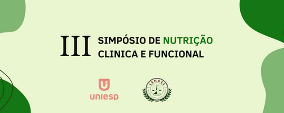 III Simpósio de Nutrição Clinica e Funcional