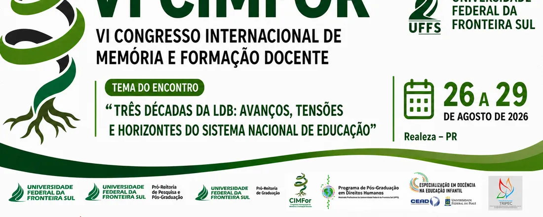 VI Congresso Internacional de Memória e Formação Docente - CIMFor