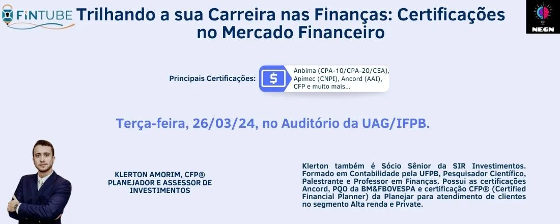 Trilhando a sua Carreira nas Finanças: Certificações no Mercado Financeiro