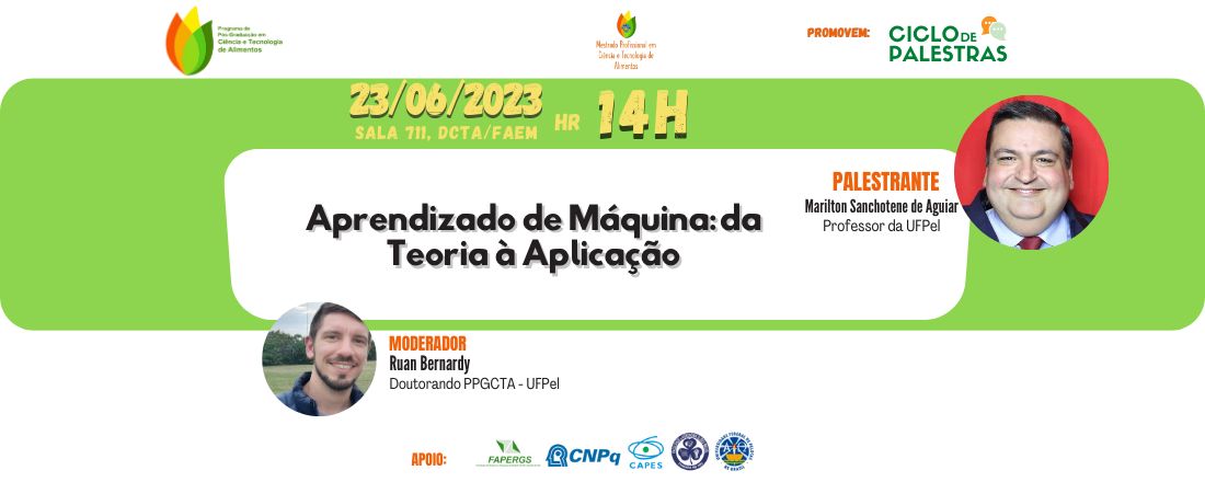 Palestra "Aprendizado  de  Máquina: da Teoria  à  Aplicação"