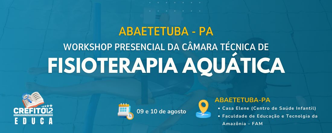 Workshop da câmara técnica de fisioterapia aquática