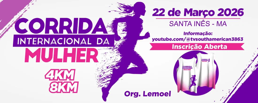 Corrida Internacional da Mulher 22 de março 2026